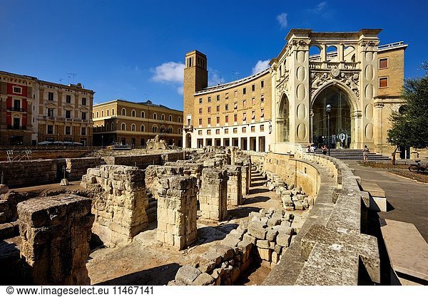 The Roman Amphitheatre. Lecce  Apulia  Italy