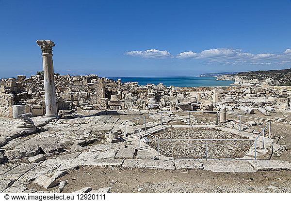 The Roman Nymphaeum in Kourion Archaeological Site in southern Cyprus Mediterranean