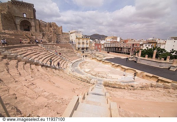 The Roman Theatre in Cartagena Spain on June 4 2017.