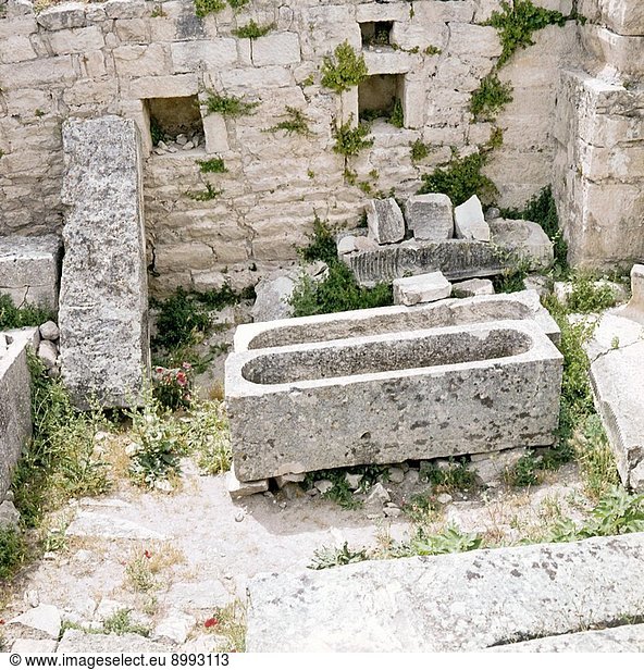 The ruins of Tipasa  a small Roman town in North Africa which flourished during the 3rd century AD