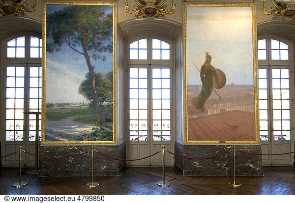 The Salle des Illustres in the town hall of Toulouse  France  Europe