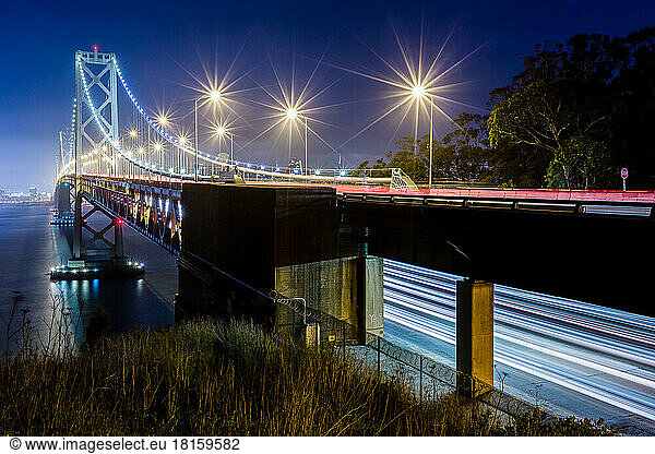 The San Francisco-Oakland Bay Bridge Night Trails
