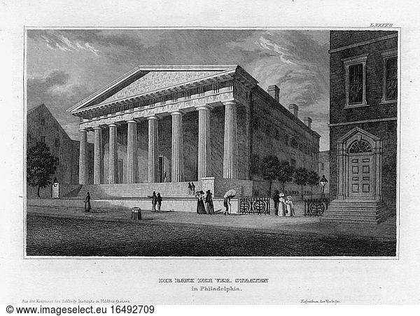The Second Bank of the United States in Philadelphia