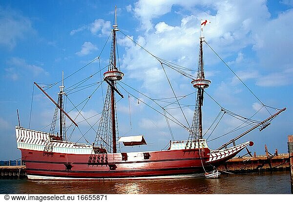 The ship Susan Constance located at Jametown Festival Park  Virginia.