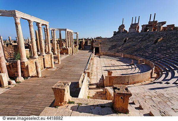The theatre at Leptis Magna,  Libya