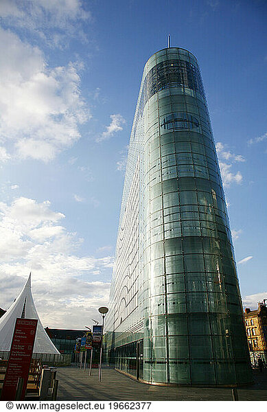 The Urbis building  Manchester  England  UK.