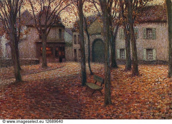 The Village in Autumn  c1915. Artist: Henri Eugene Le Sidaner.