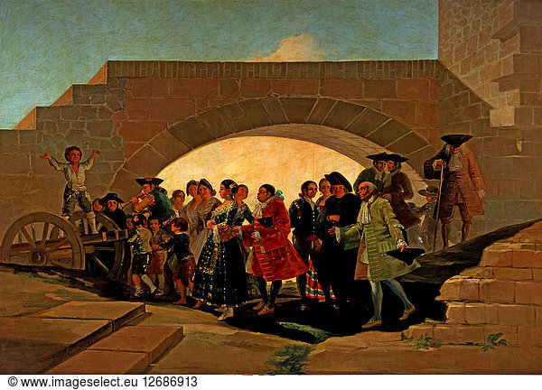 The Wedding  Painting by Francisco de Goya.