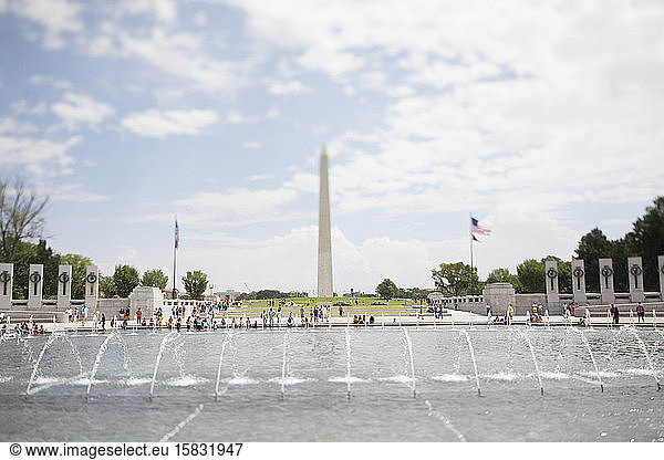 The World War II Memorial in Washington  DC.