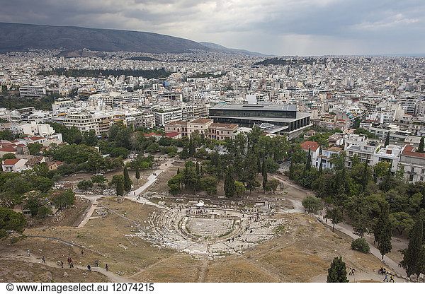 Theater des Dionysos Eleuthereus  Akropolis  UNESCO-Weltkulturerbe  Athen  Griechenland  Europa