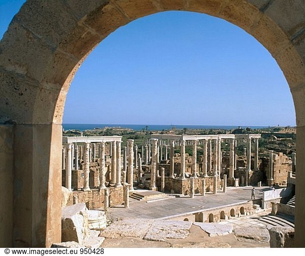 Theater. Leptis Magna. Libyen