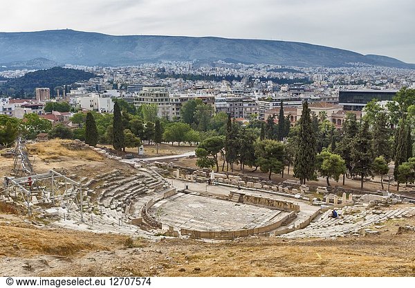 Theatre of Dionysus Eleuthereus (3rd century BC)  Athens  Greece.