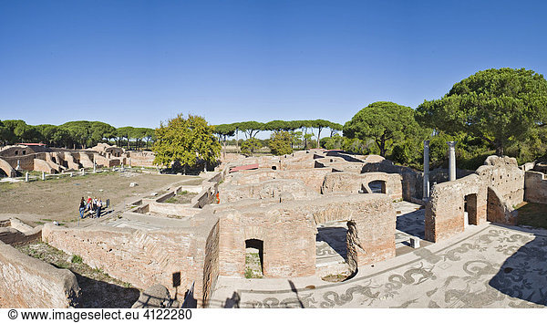 Thermen des Neptuns in Ausgrabung in Ostia Antica  Rom  Italien