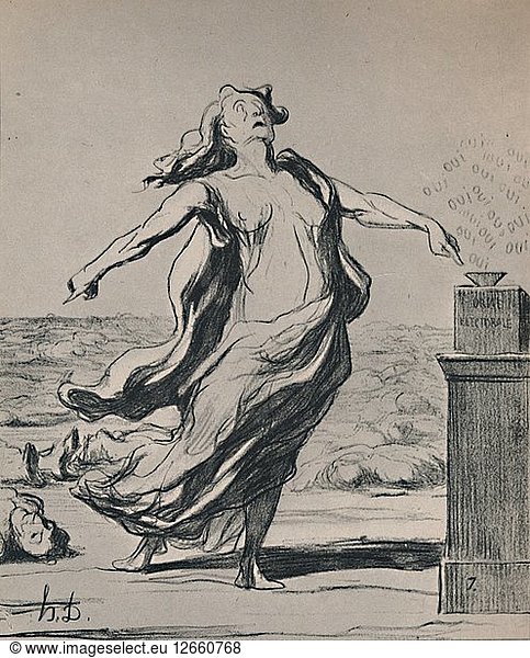 This Has Killed That  1871  (1946). Artist: Honore Daumier.