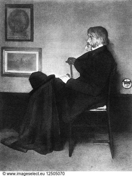 Thomas Carlyle  Scottish essayist  satirist  and historian  c1873.Artist: James Abbott McNeill Whistler