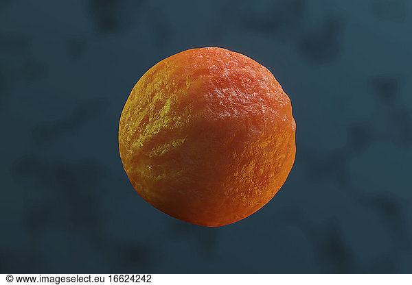 Three dimensional render of single stem cell