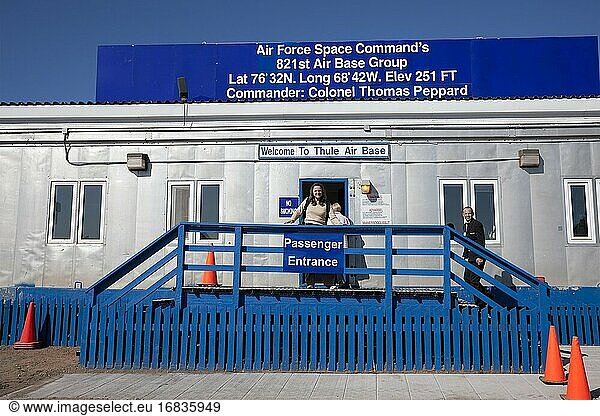 Thule air base  Greenland. Air Force Space Command's  821st Air Base Group.
