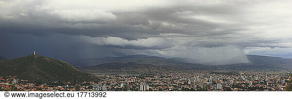 Thunderstorm Over The Bolivian City Of Cochabamba.
