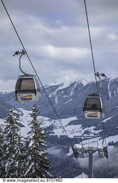 Thurntaler Skigebiet Sillian gondola lift  Sillian  Tyrol  Austria
