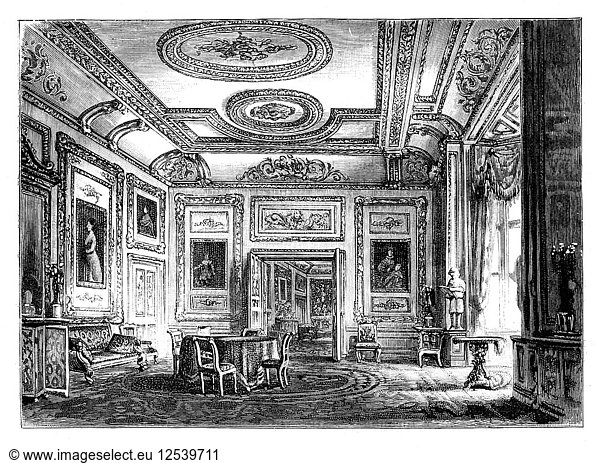 Thw White Drawing Room  Schloss Windsor  um 1888. Künstler: Unbekannt