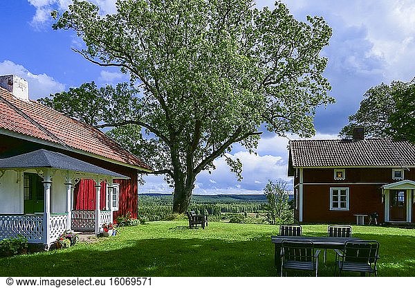 Tidaholm  Schweden Ein Haus auf dem schwedischen Land.