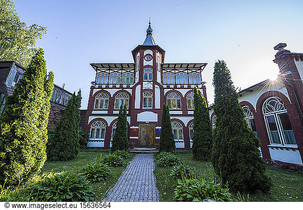 Tiefblick auf altdeutsche Gebäude  Kaliningrad  Russland