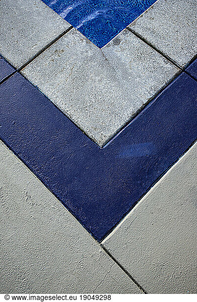 Tiles and pool water