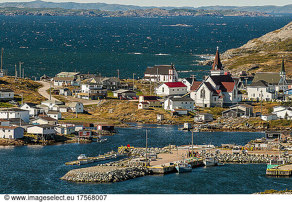 Tilting village  Fogo Island  Newfoundland  Canada  North America