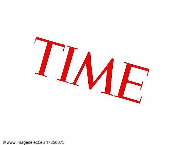 Time magazine  gedrehtes Logo  Weißer Hintergrund B