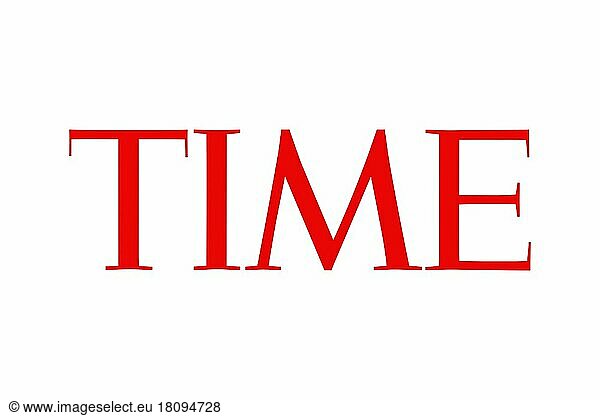 Time magazine  Logo  Weißer Hintergrund