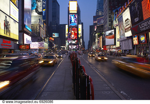 Times Square  New York City  New York  USA