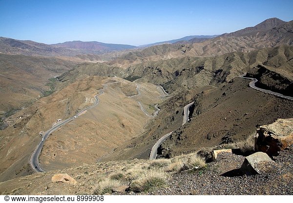 Tiz_n_Tichka road through Atlas Mountains Morocco north Africa