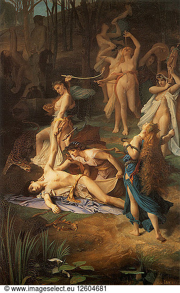 Tod des Orpheus  1866. Künstler: Levy  Emile (1826-1890)