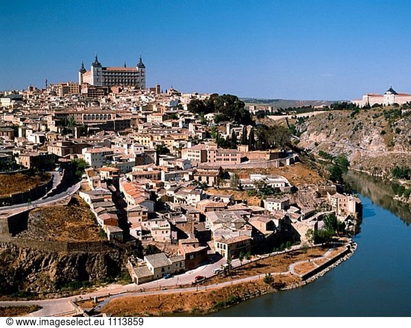 Toledo Skyline. Castilla La Mancha Spanien