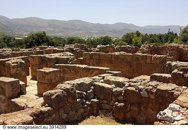 Tonkrüge und Behälter,  Malia Palast,  minoische Ausgrabungen,  Ausgrabungsstätte,  Heraklion,  Kreta,  Griechenland,  Europa
