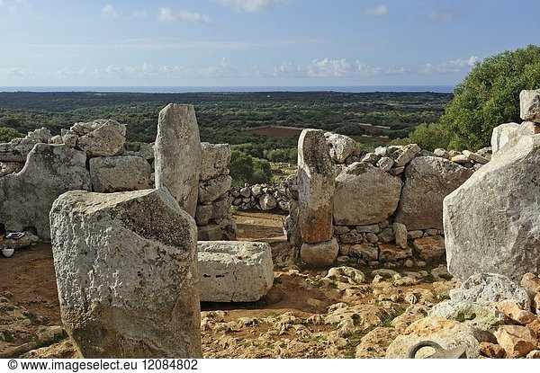 Torre d'en Galmes a Talayotic site on the island of Menorca, Balearic Islands, Spain, Europe.
