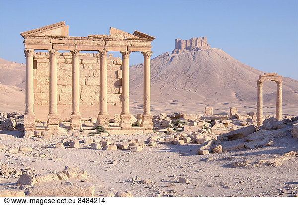 Totentempel im Morgenlicht  antike Stadt Palmyra  UNESCO-Weltkulturerbe  Palmyra  Palmyra  Palmyra-Bezirk  Gouvernement Homs  Syrien