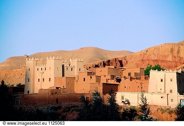 Toukhrit White Casbah. M´Gouna Tal. South. Marokko.