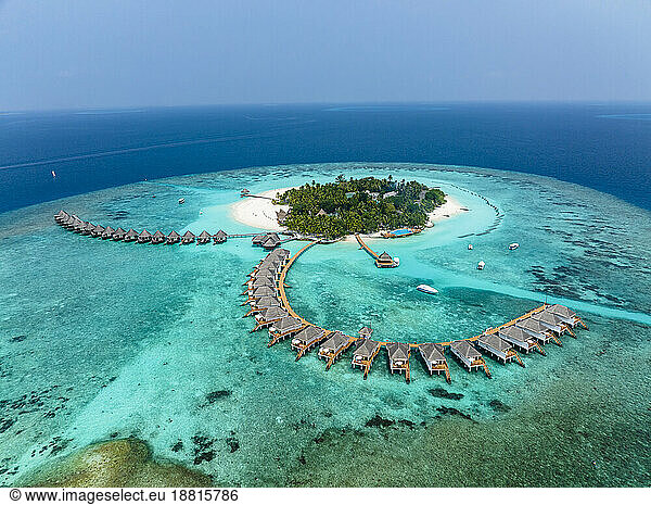 Tourist resort at Thulhagiri Island  Maldives