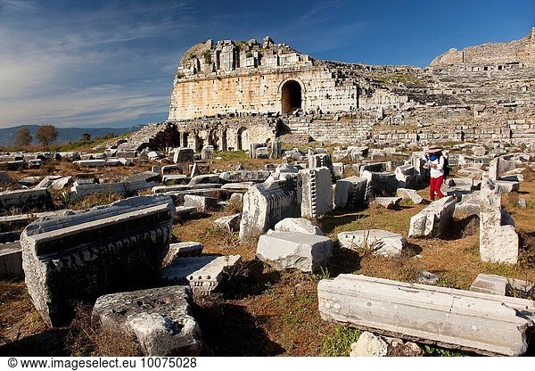 Tourist Ruine antik Provinz Aydin