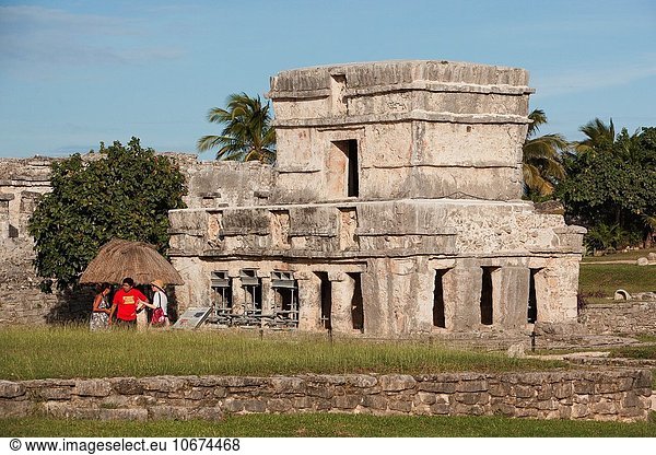 Tourist Ruine Mexiko Mittelamerika Quintana Roo Tulum