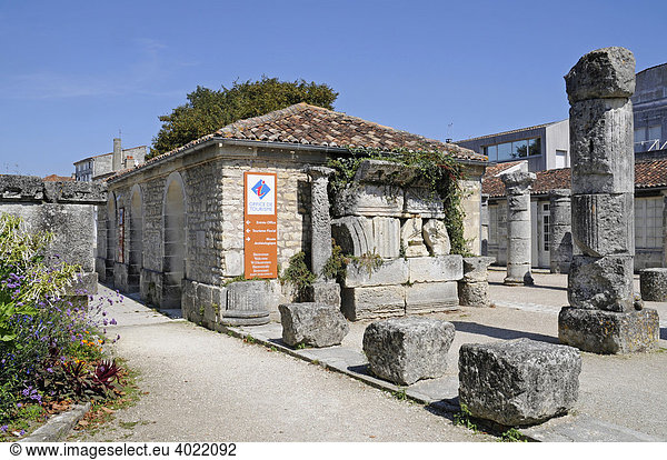 Touristeninformation,  archäologisches Museum,  Archäologie,  Ausgrabungsstätte,  Saintes,  Poitou Charentes,  Frankreich,  Europa