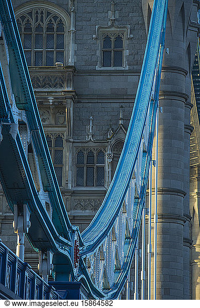 Tower Bridge detail  London  England  United Kingdom  Europe