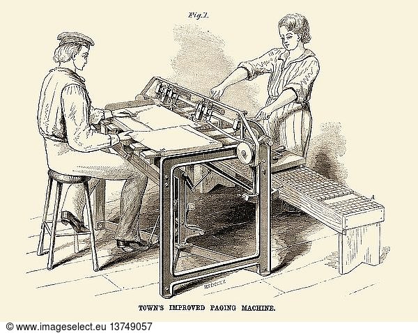 Town´s Verbesserte Rufmaschine 1883'.