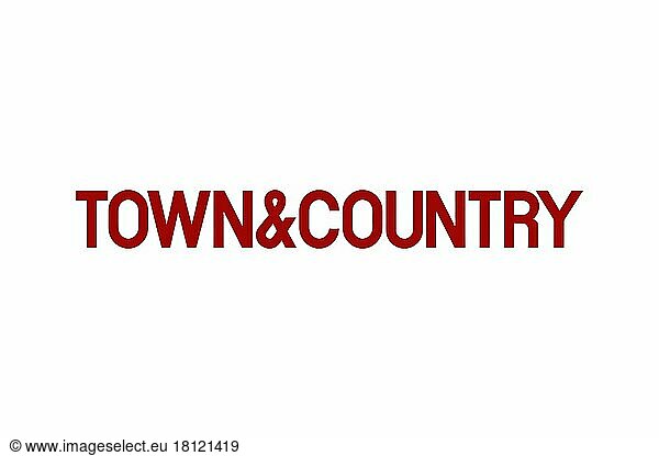 Town & Country magazine  Logo  Weißer Hintergrund