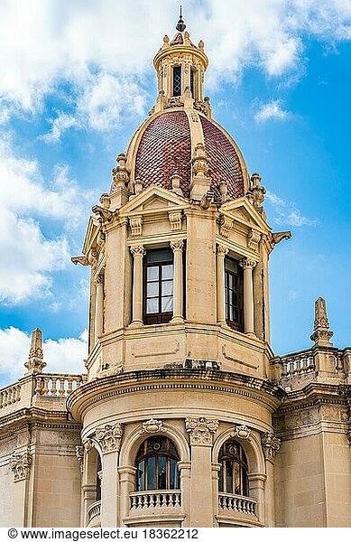 Town Hall of Valencia  Spain  Europe