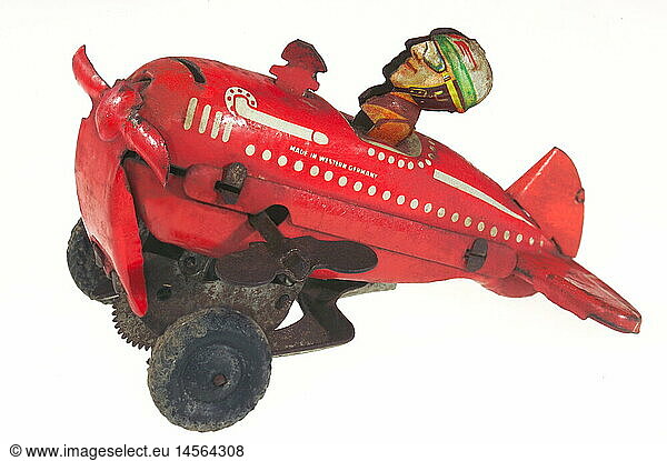toy  airplane  Germany  circa 1953
