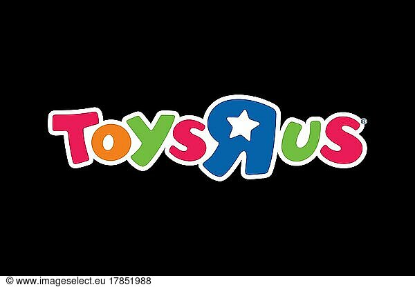 Toys R Us  Logo  Schwarzer Hintergrund