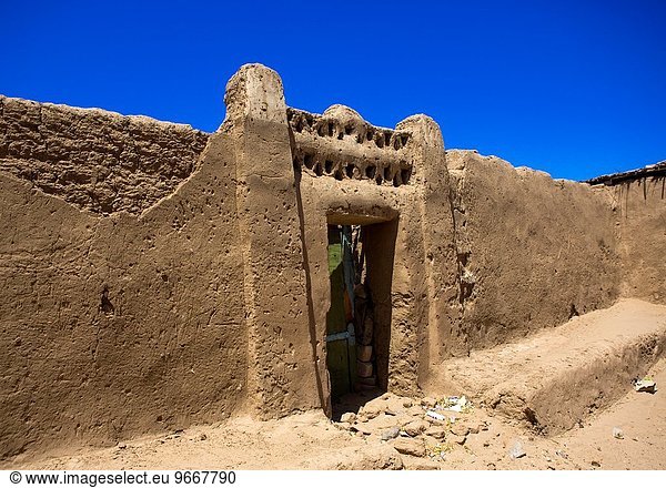 Tradition Eingang Architektur Sudan
