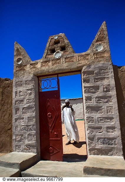 Tradition Eingang Architektur Sudan